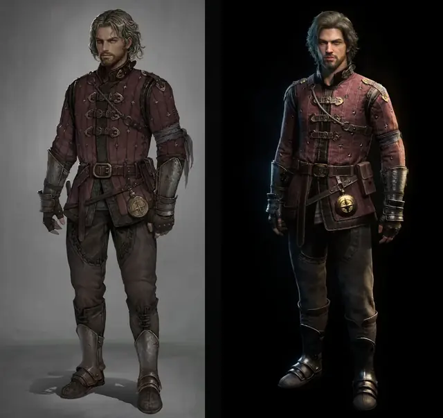 Warrior: concept art and in-game model