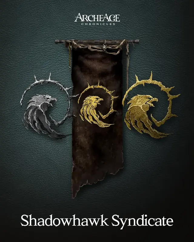 Banner des Schattenfalken-Syndikats