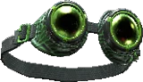 Chemically hardened tactical goggles