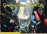 Postkarte aus Night City