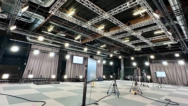 Leeres Motion-Capture-Studio vor den ersten Aufnahmen für Diablo V