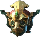 Goldenes Bollwerk Helm