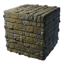 Weathered Ancient Stone Block
