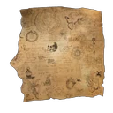 Zerrissener Wandbehang des Alchemisten