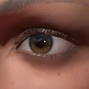 Dunkelbraune Augen