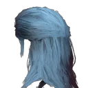 Hellblaues Haar
