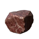 Rotes Marmorfragment