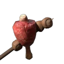 Raw Meat and Hazelnut Skewer