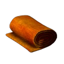 Orangefarbener Stoff
