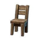 Primitiver Holzstuhl