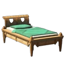 Palmholz-Bett