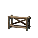 Low Crude Wooden Shelf