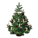 Kleiner Geschmückter Baum