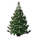 Großer geschmückter Baum