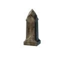 Graveyard Fence Pole