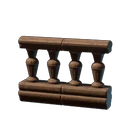 Feiner Hartholzzaun