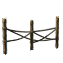 Bamboo Fence With Ropes I
