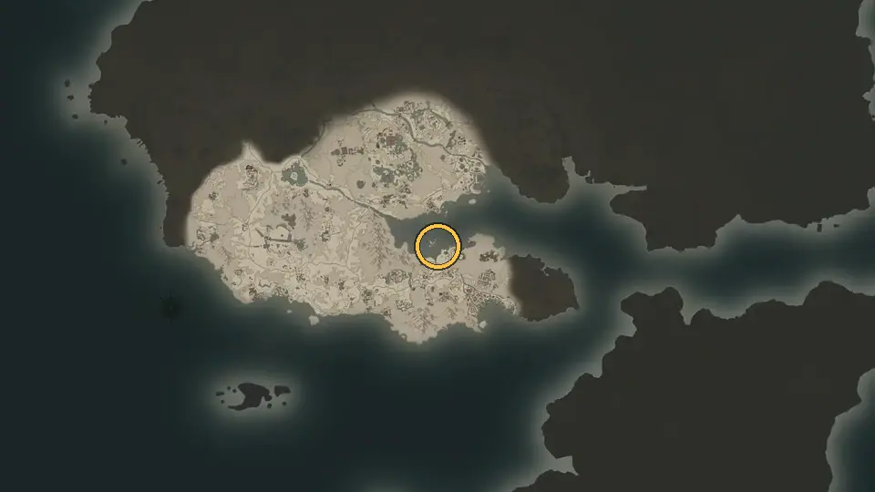 Animation: zooming in on the RaidDex world map to the Drifted Fishing Rod off Seaglass Beach
