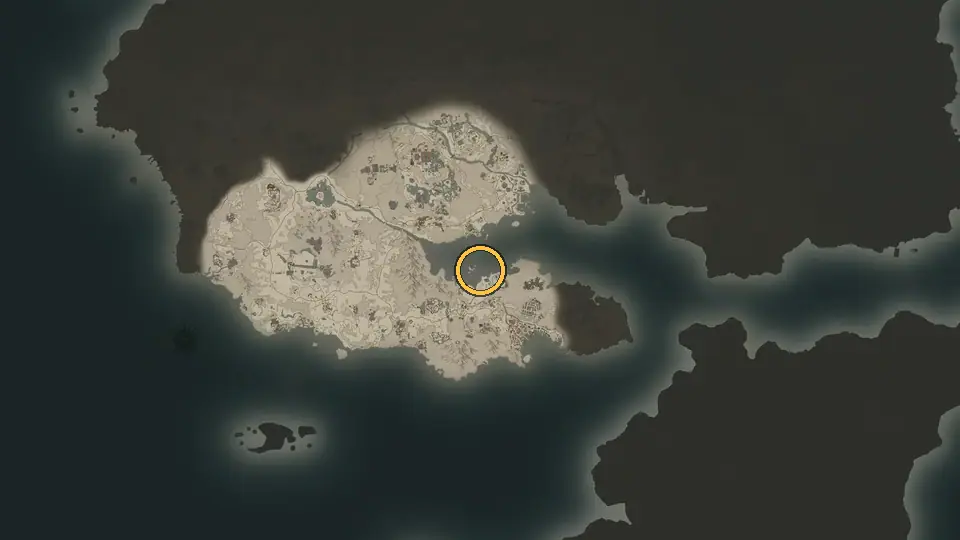 Animation: zooming in on the RaidDex world map to the Glider No.7 Wreckage off Seaglass Beach