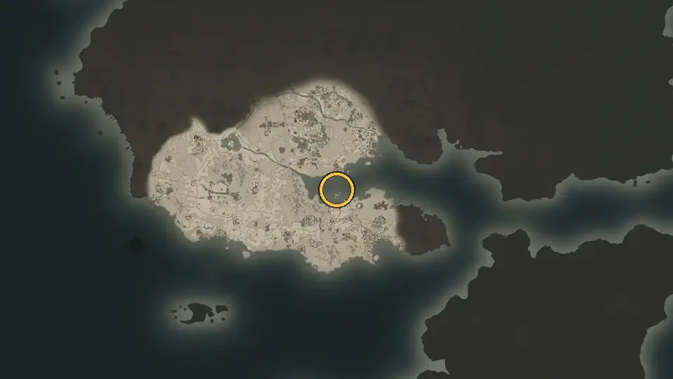 Animation: zooming in on the RaidDex world map from all of Auroria to the Key Pouch at the Sunken Ruins