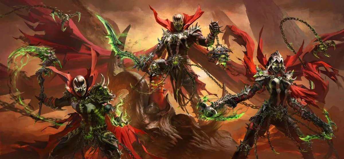 Diablo Immortal: Helden in der Verkleidung der Höllenbrut mit roten Umhängen und Ketten