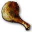 Gegrilltes Hühnerbein