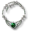 Silberne Smaragdkette