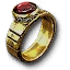Goldener Rubinring