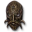 Kaputte Maske des Uroboros