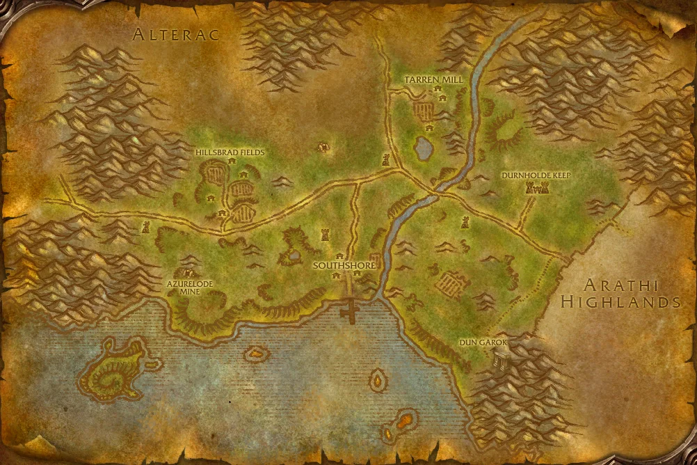 Karte von Vorgebirge von Hillsbrad