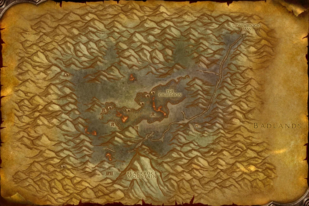 Map of Searing Gorge