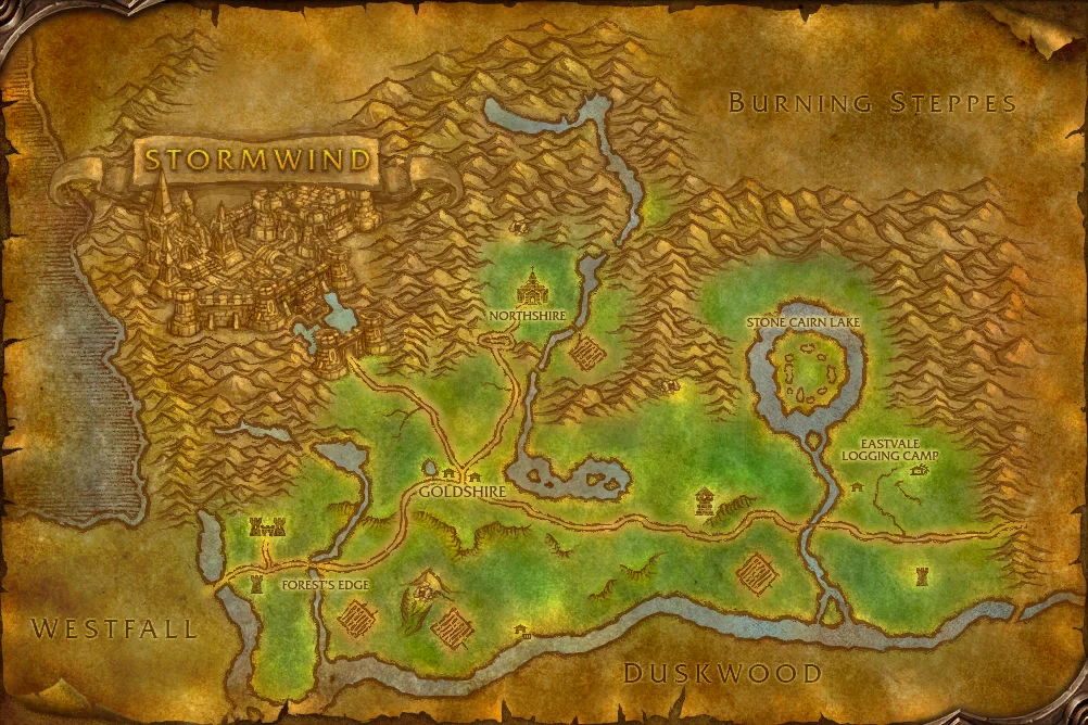Map of Elwynn Forest