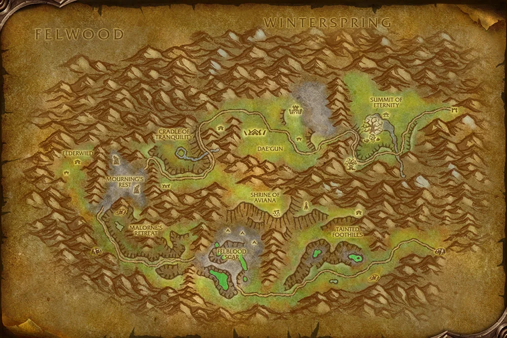 Karte von Hyjal